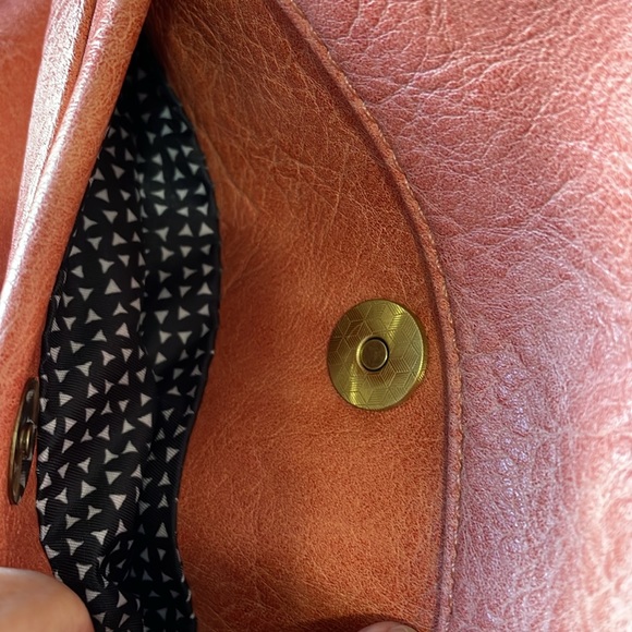 ANTIK KRAFT large Coral, TOTE, PURSE, Handbag EUC RUST SHOULDER STRAP - Picture 15 of 15